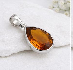 Ha Gems - Lote al por mayor de colgantes de plata de ley con cuarzo ahumado de calidad AAA en forma de corazón, el mejor regalo de aniversario, joyería de amor - Product Image 2