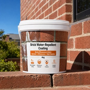 Solar Heat Reflective Low VOC <b>Waterproof</b> Eco Friendly Coating For Brick Masonry 1K Exterior Wall Protective Building Surface - Product Image 1
