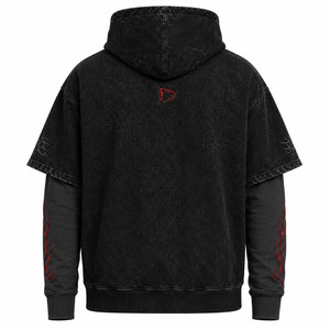 Pulls à Capuche Oversize Personnalisés pour Hommes – Coton et Polyester Molletonné Lourd 350 g/m² – Qualité Supérieure – Vente en Gros - Product Image 2