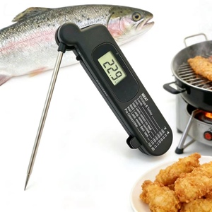 Digital Thermometer <b>Probe</b> <b>Temperature</b> Food BBQ Meat Foldable - Product Image 3