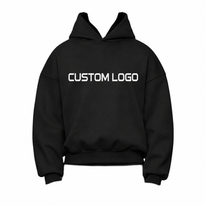 Fabricantes de Ropa para Hombre OEM ODM, Sudadera con Capucha Personalizada de Lana y Poliéster Grueso, Estilo Urbano con Hombros Caídos y Mangas Anchas - Product Image 2