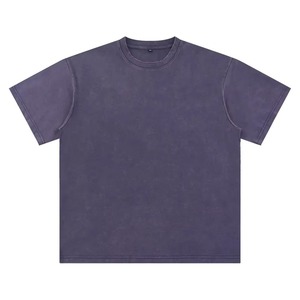 Pakistan Made Heavyweight Acid Wash 100% Cotton Men's T-<b>Shirts</b> Short Sleeve Wholesale - Product Image 5
