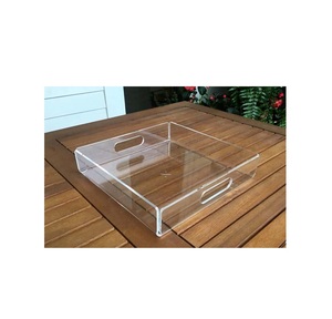 Best Manufacturer Handmade Eco-Friendly Waterproof <b>Square</b> Acrylic Serving Tray Traditional Design Multi-Functional <b>Kitchen</b> Home - Product Image 5