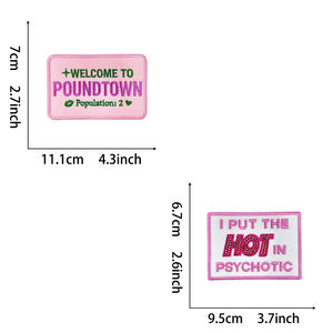 Patchs thermocollants brodés avec slogan audacieux et motif cœur, applique rose écologique Girl Power pour vestes, sacs, jeans, chapeaux, décoration DIY - Product Image 6