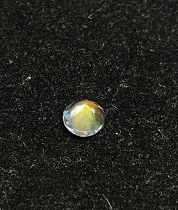 Pierre de lune arc-en-ciel multifacettes naturelle, taille ronde. - Product Image 4