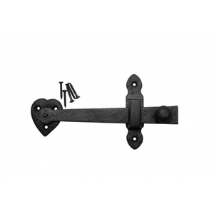 Loquet de porte en fer personnalisé, finition oxyde noir, forme plate, pour installation domestique, quincaillerie, outils, loquet de porte ou de portail - Product Image 4