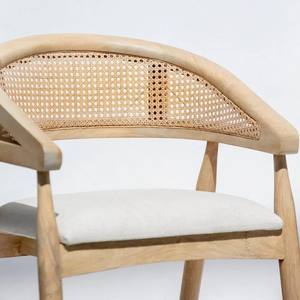 Chaise de salle à manger en rotin Vandana Falcon Stellar avec assise confortable pour les maisons et les intérieurs modernes - Product Image 2