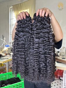 Cheveux birmans bouclés | Cheveux birmans bouclés Offre Spéciale perruques de cheveux humains bruts sans colle | Extensions de cheveux humains non traités cheveux bruts - Product Image 3