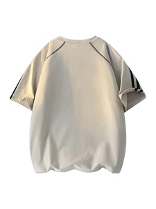 New Arrival High Quality 100% Cotton Knitted Eco-Friendly Breathable O-Neck Regular Fit Solid Color Customizable Short Men's - Product Image 2