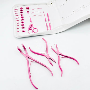 Kit de Herramientas Profesionales para Extensiones de Cabello y Micro Links, Color Sólido Único, Diseño Personalizado, Logotipo Personalizado, Duradero - Product Image 3