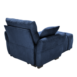 Poltrona Ergonomica Moderna Singola per Soggiorno con Cuscini ad Alta Resilienza, Facile Montaggio, Divano Ottomano - Product Image 4