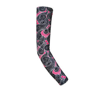 Mangas Protectoras para Brazos de Buena Calidad con Estampado Floral Sublimado, Ajustables, Elásticas, con Protección Solar, para Partidos de Fútbol - Product Image 3