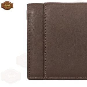 Portefeuille pliable en cuir Signature |   Portefeuille bifold en cuir véritable pour homme de qualité supérieure, fournisseur en gros OEM ODM - Product Image 4