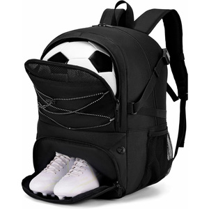 Soft Soccer Backpacks with Zipper Closure Custom Embroidery Waterproof & Breathable Big Capacity Sports Team <b>Bags</b> OEM Pakistan - Product Image 1