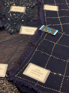 Vestido de boda bordado de gasa, estilo indio, paquistaní, Kameez Salwar, con trabajo manual pesado, colección de lujo, superventas, 2023 - Product Image 5