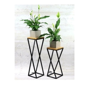 Classic Iron <b>Plant</b> Pot Stand with Modern Design for Indoor Outdoor Garden Balcony Living Room Decorative Flower Pot Use - Product Image 5