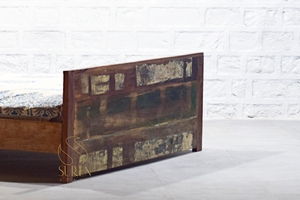 Rustic Solid Rosewood Contemporary Farmhouse <b>Bed</b> with Carved Headboard Eco-Friendly Durable Hotel Furniture for Bedroom Use - Product Image 2