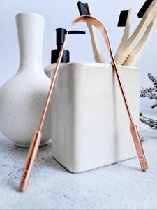 Natural 100 % Pure Copper Tongue Cleaner Scraper-Eco-Friendly Ayurveda Detox Oral Hygiene Tool for Home Use - Product Image 2