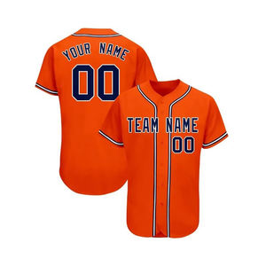 Maillot de baseball respirant personnalisé au design optimal - Nouveau modèle unisexe en polyester/coton à col en V - Product Image 5