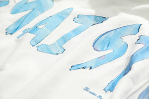 Hot Sale Wholesale Custom Unisex 100% Cotton Autumn Letter Printed Fleece <b>Waterproof</b> Oversized Streetwear Breathable Hoodies - Product Image 3