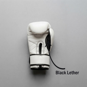 Guantes de Boxeo al por Mayor de 16oz - Guantes de Boxeo de Cuero Blanco/Negro para Entrenamiento, Sparring y Combate YM-BG-72 - Product Image 4