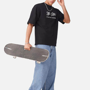 เสื้อยืดผู้ชายไซส์ใหญ่พิเศษ แขนสั้น วินเทจ ผ้าหนา 280 กรัม พิมพ์ลายดิจิตอล พิมพ์ซิลค์สกรีน รับผลิตแบบ OEM ODM ตามสั่ง ขายส่ง - Product Image 5