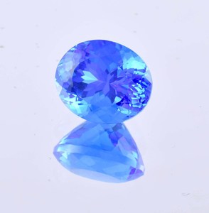 Tanzanita azul natural brillante, corte ovalado, certificada por GIA, piedra preciosa suelta de alta gama para la fabricación de anillos y joyería. - Product Image 4