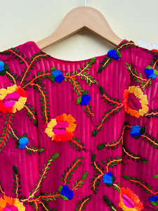 Chaqueta de algodón acolchada hecha a mano en India, chaleco bordado, chaqueta corta reversible, estilo bohemio para festivales - Product Image 5