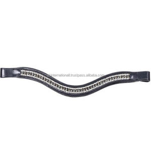 สายรัดหนังมีแถบบรูปแบบคริสตัลทำมือปรับได้,สายรัดหนังมีแถบบลัชออนที่ว่างเปล่าทำจากหนังคริสตัลส่องแสงเป็นประกายวิบวับ - Product Image 5