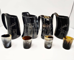 Vente chaude Viking buvant tasse en corne de buffle de haute qualité de corne article tasse en corne buvant Viking pour la maison hôtel - Product Image 6