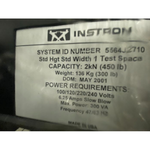 อุปกรณ์ทดสอบ Instron 5564-J2710 - อุปกรณ์และอะไหล่เซมิคอนดักเตอร์ระดับโลกที่เชื่อถือได้ - Product Image 2
