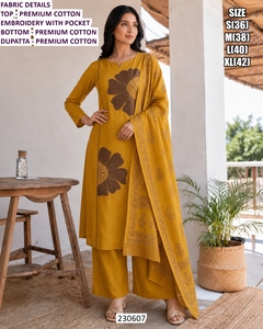Traje Tradicional de Algodón para Mujer, Estilo Diwali, Largo hasta el Suelo, Marca Aab E Noor - Product Image 6
