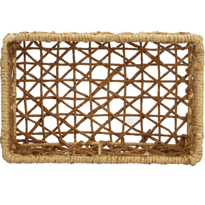 Decoración de Mesa para el Hogar, Bandeja Rectangular de Mimbre para Servir, Cesta Tejida, Artículos de Cocina, Precio Más Bajo, Acabado Natural, Decoración Más Vendida - Product Image 1