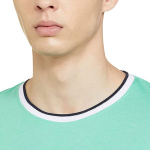 Camiseta Básica de Cuello Redondo para Hombre de Alta Calidad, Tejido de Poliéster/Algodón, Secado Rápido, Transpirable, Blanca, Gruesa, para Verano, Clásica - Product Image 3