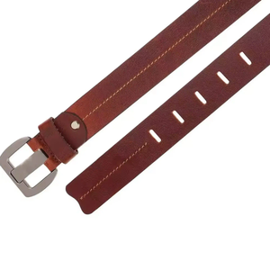 RELEVO INDUSTRIES <b>Iron</b> Buckle Men's Genuine Leather Cow Hide High Quality Fashion Casual Belt - Product Image 3