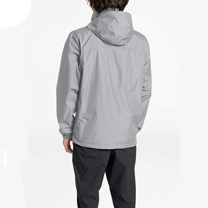 Full-Zip Waterproof Breathable Quick-Dry <b>Reflective</b> Hooded <b>Running</b> <b>Jacket</b> with Polyester Fabric - Product Image 3