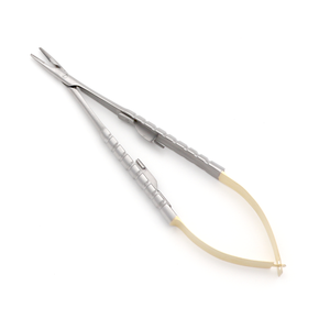 Portaagujas Castroviejo Recto Redondo TC 1.2mm 14cm de Acero Inoxidable, Instrumento Microquirúrgico de Precisión - Product Image 6