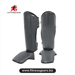 Espinilleras de Boxeo de Material PU, Resistentes al Desgaste, Equipo de Protección para Entrenamiento de Artes Marciales, Unisex - Product Image 1