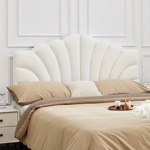 Cabecera de Cama Moderna MD03 de Madera Sólida con Diseño Elegante y Flexible, Ajustable, con Soporte Cómodo y Tapizado en Terciopelo, Estilo Vietnamita, Tamaño King - Product Image 1