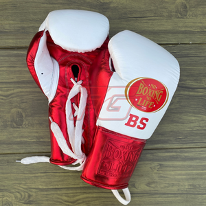 No Boxing No Life Guantes de Boxeo Profesionales de Cuero Vacuno con Cordones, Acolchado Grueso de 4 Capas, Protección Completa para los Dedos, Absorción de Humedad - Product Image 6