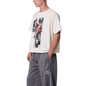 T-shirts pour hommes à col rond et manches courtes, motif graphique abstrait sur le devant, coupe ample, dos uni, style streetwear, vente en gros, personnalisable, OEM, en jersey de coton - Product Image 6