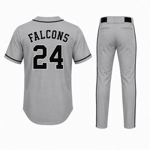 Conjunto de Uniforme de Béisbol al Por Mayor de Fábrica, Jersey y Pantalones de Béisbol con Estampado Personalizado y Ajuste Atlético Cómodo para Equipos de Béisbol - Product Image 4