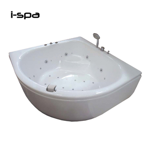 IZE 150 Freestanding Corner Type Modern Acrylic <b>Triangle</b> Massage Bathtub for Hotel and Villa Use - Product Image 4