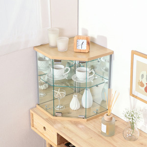 TMG-G309-MR Modern Luxury Tempered Glass Hollow Board <b>Tabletop</b> Display/<b>Storage</b> Cabinet for Living Rooms Home Furniture Shops - Product Image 4
