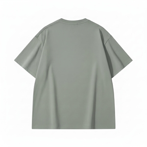 Herren Oversize Streetwear T-Shirt mit überschnittenen Schultern aus schwerer Baumwolle – Locker geschnittenes Tee-Shirt vom Hersteller - Product Image 2