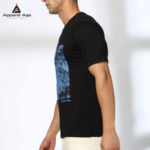 เสื้อยืดคอกลมสำหรับผู้ชายเสื้อคอตตอน100% สำหรับผู้ชายเสื้อยืดพิมพ์ลายสกรีนลายตามสั่งแบบใส่สบายระบายอากาศ - Product Image 2