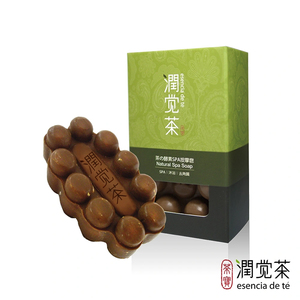 Savon de massage aux graines de thé SPA 100g |   Bâton de gommage 3D double face pour massage anti-cellulite et exfoliation douce |   Nettoyage en profondeur naturel S - Product Image 1