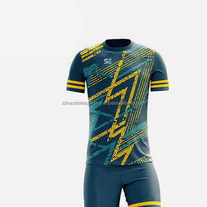 ชุดฟุตบอลแบบสั่งทำพิเศษ พิมพ์ลายแบบ Sublimation เต็มตัว ชุดฝึกซ้อมสำหรับสโมสรและทีม ผลิตจากโพลีเอสเตอร์ 100% แห้งเร็ว ระบายอากาศได้ดี - Product Image 4