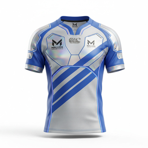 Tenue de rugby 7V7 de haute qualité à manches courtes, impression par sublimation personnalisée, équipement de match professionnel, ensemble de vêtements d'équipe de rugby à séchage rapide - Product Image 1