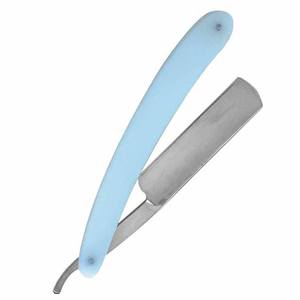 Navaja de afeitar recta para hombre de marca privada, de sándalo y acero inoxidable, para barbería - Product Image 1